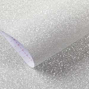 Silver Glitter Peel and Stick Wallpaper